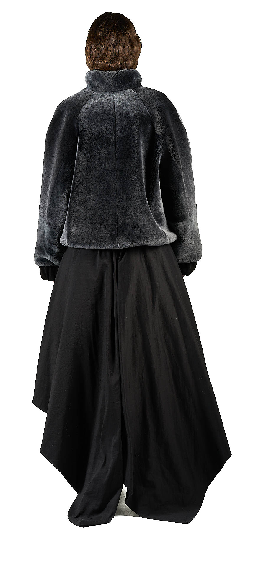 DANIELE BASTA LEATHER AND SILVER JACKET